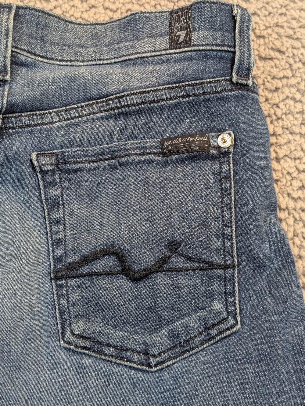 7 for all Mankind Jeans Women's Size 27 Blue Ankle Gwenevere (0853)